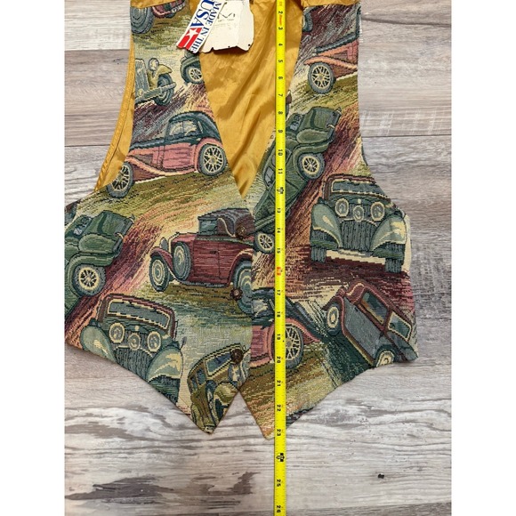 VTG Backroad Blues Tapestry Vest – Women's Secretary Geek Size Small NWT - Picture 7 of 8